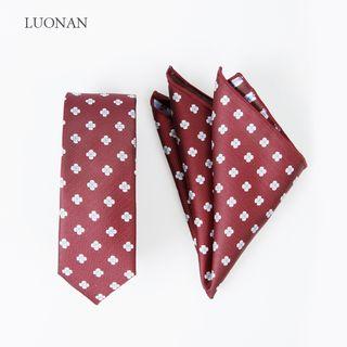 Patterned Neck Tie / Pocket Square