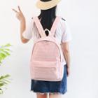 Nylon Pinstripe Backpack