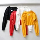 Cut-out Cropped Sports Pullover