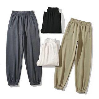 Mid Rise Plain Loose Fit Sweatpants