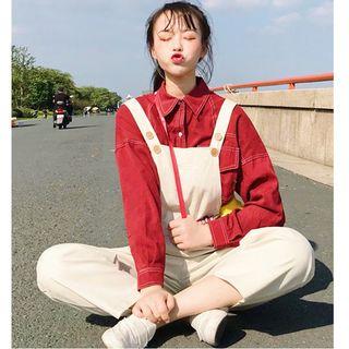 Contrast Stitching Shirt / Jumper Pants