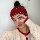 Contrast Stitch Knit Face Wash Headband