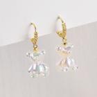 Bear Drop Earring 1 Pair - E4830-2 - White - One Size