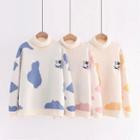 Cow Embroidered Sweater