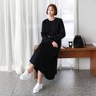 Plus Size Flared Maxi Pullover Dress