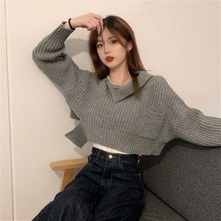 Asymmetrical Cropped Sweater