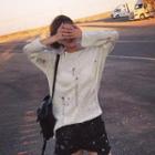 Long-sleeve Distressed Knit Top