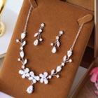 Bridal Rhinestone Necklace / Earring / Set
