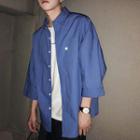 3/4-sleeve Pocketed Shirt