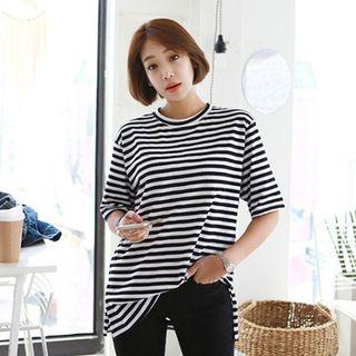 Plus Size Striped T-shirt