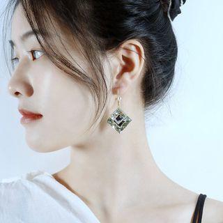 Asymmetrical Geometric Drop Earring 1 Pair - 759 - Gold - One Size