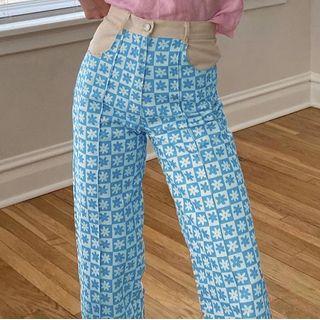 Floral Straight Leg Jeans