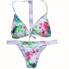 Patterned Woven Bikini