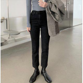 Slim-fit Jeans Black - One Size