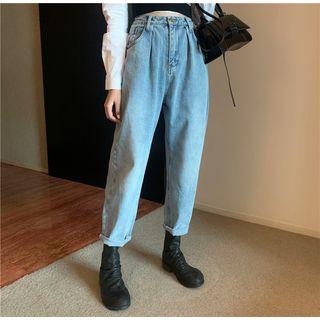 Knit Camisole Top / Cropped Blouse / Harem Jeans