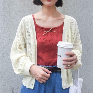 Pointelle Knit Cami Top
