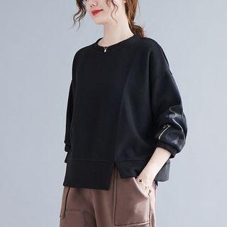 Asymmetrical Zip Sweatshirt