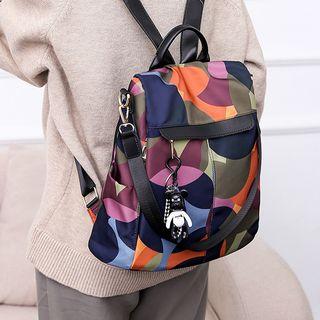 Printed Lightweight Backpack As Shown In Figure - One Size