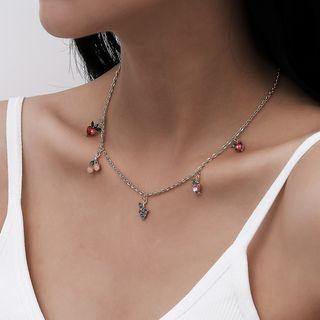 Fruit Pendant Necklace 3298 - Gold - One Size