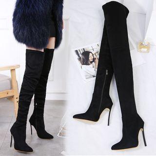 Pointy Toe High Heel Over-the-knee Boots