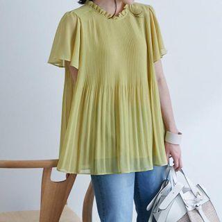 Short-sleeve Tunic Blouse