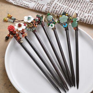Retro Flower Agate Hair Stick