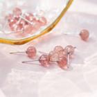 Bead Stud Earring 1 Pair - 925 Silver - One Size