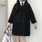 Button Coat Padded - As Shown In Figure - One Size