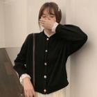 Lace Maxi Skirt / V-neck Knit Top