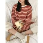 Stripe Boxy-fit Long T-shirt