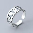 925 Sterling Silver Perforated Heart Ring As Shown In Figure - One Size