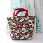 Cat Print Insulated Lunch Bag