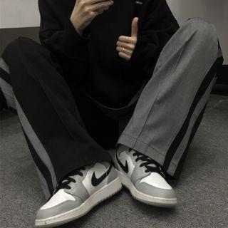 Two Tone Wide-leg Dress Pants