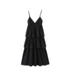 V-neck Spaghetti Strap Layered Dress