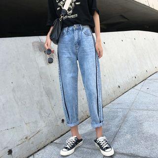 Striped Loose-fit Jeans