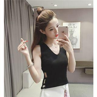 V-neck Cutout Knit Vest