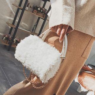 Faux-fur Studded Satchel