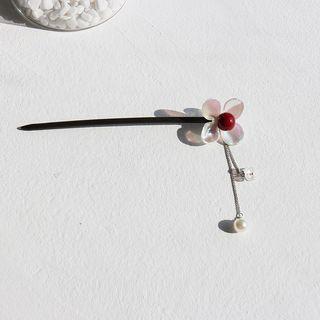 Shell Flower Tassel Hair Pin