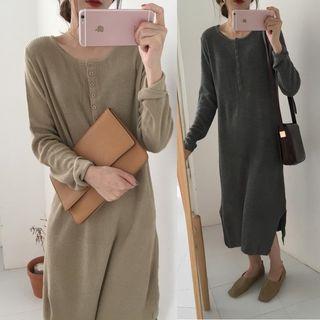 Long Sleeve Ribbed Dress