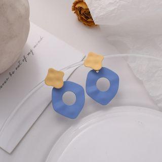 Irregular Alloy Dangle Earring 1 Pair - 925 Silver Needle - Earring - One Size