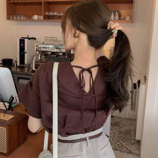 Notch Lapel Short-sleeve Shirt / Dress Pants