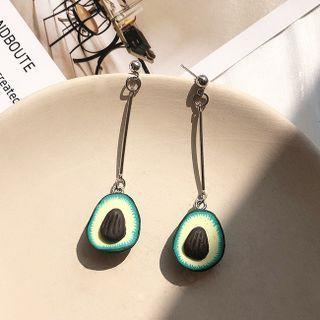 Avocado Dangle Earring Am0648 - Avocado Earring - Green - One Size