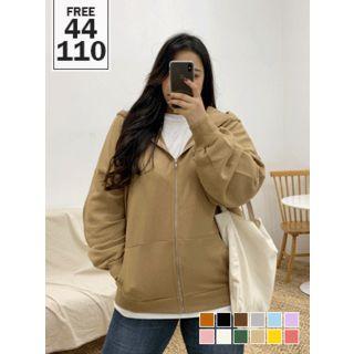 Oversized Zip-up Hoodie In 12 Colors