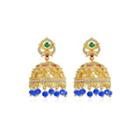 Fashion Vintage Plated Gold Palace Wind Chime Earrings With Cubic Zirconia Golden - One Size