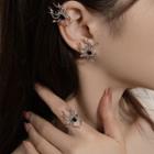 Spider Alloy Open Ring / Earring