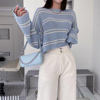 Stripe Crop Summer Sweater