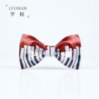 Piano Key Print Bow Tie