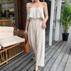 Ruffle-trim Jumpsuit