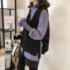 Set: Slit-side Vest + Shirt