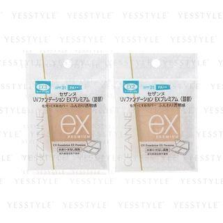 Cezanne - Uv Foundation Ex Premium Refill 10g - 2 Types